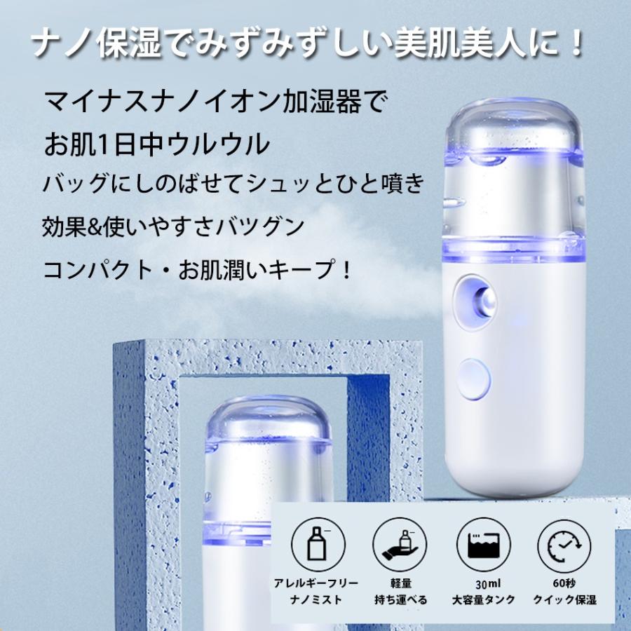 ハンディミスト スチーマー 携帯加湿器 ナノnano 保湿 保水 美肌 毛穴