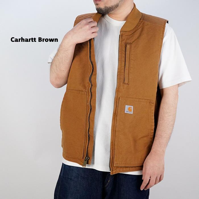 Carhartt（カーハート） リブカラー ワークベスト CARHARTT LOOSE FIT