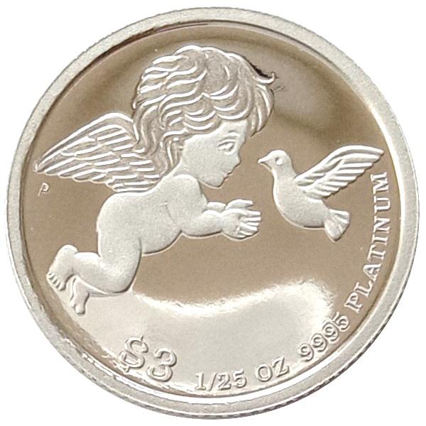 純プラチナ ツバルエンジェル コイン 1/25オンス ツバル政府発行