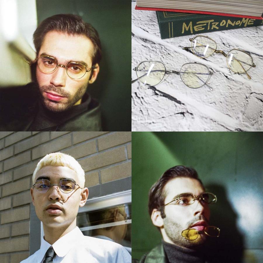 跳ね上げ式メガネ フレーム メトロノーム TR2103 Gentian Trad 46