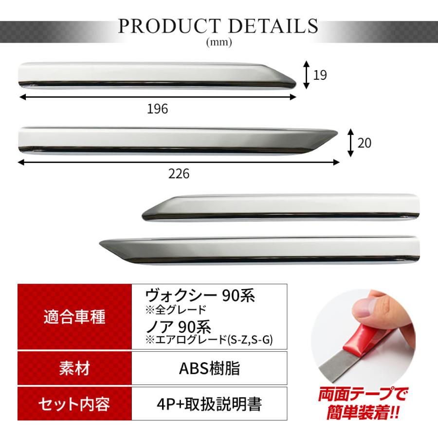 シェアスタイル ノア ヴォクシー 90系 専用 リフレクターガーニッシュ