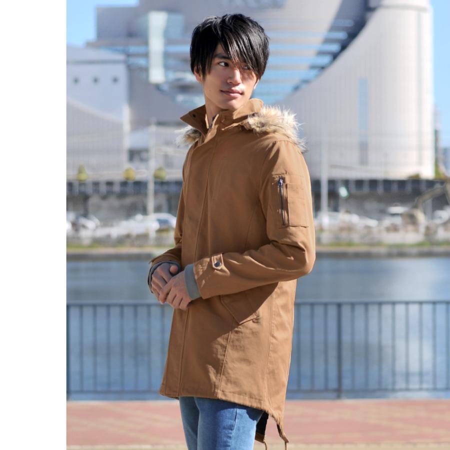 EVOLUTION（エボリューション） ファー付モッズコート スプリング