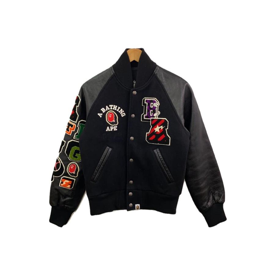 A BATHING APE◇スタジャン/XS/ウール/BLK : セカンドストリートYahoo