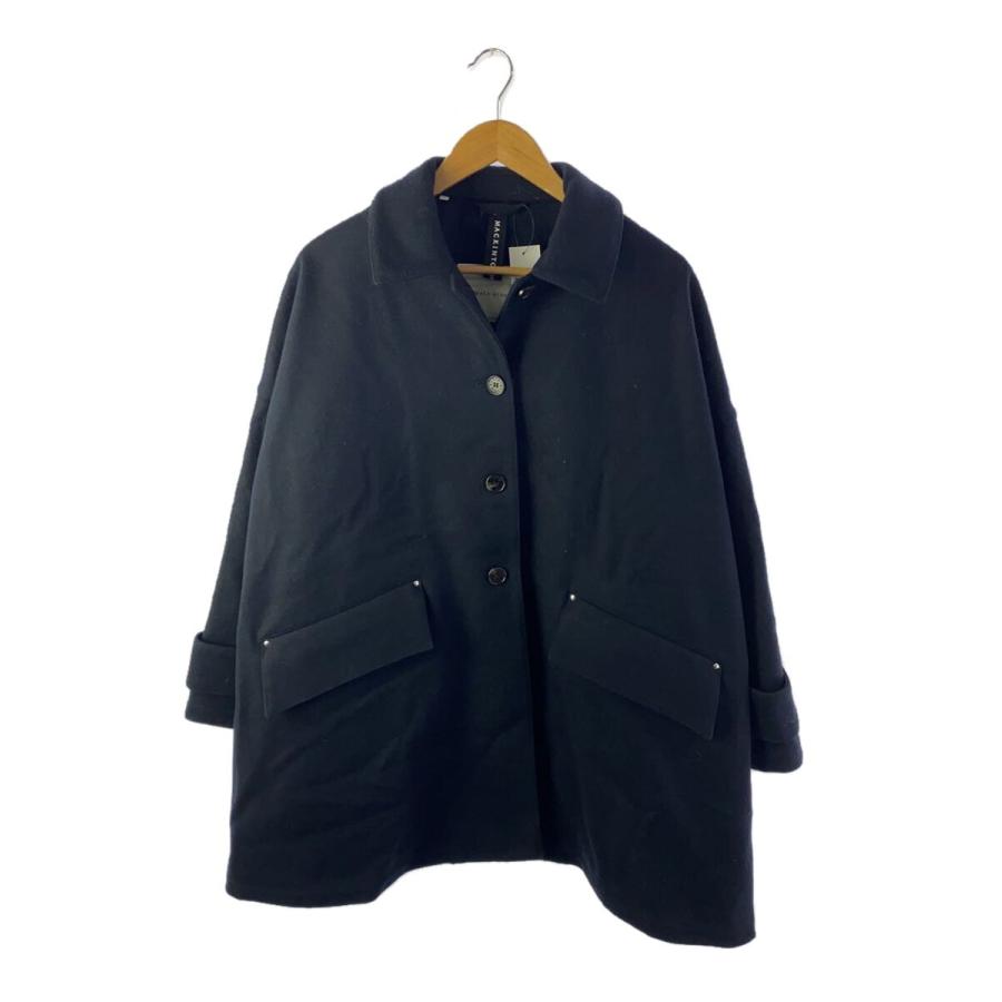 MACKINTOSH◇HUMBIE/ハンビー/ステンカラーコート/6/ウール/ネイビー