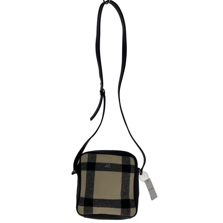 Courreges◇ショルダーバッグ/--/BLK/チェック : セカンドストリート