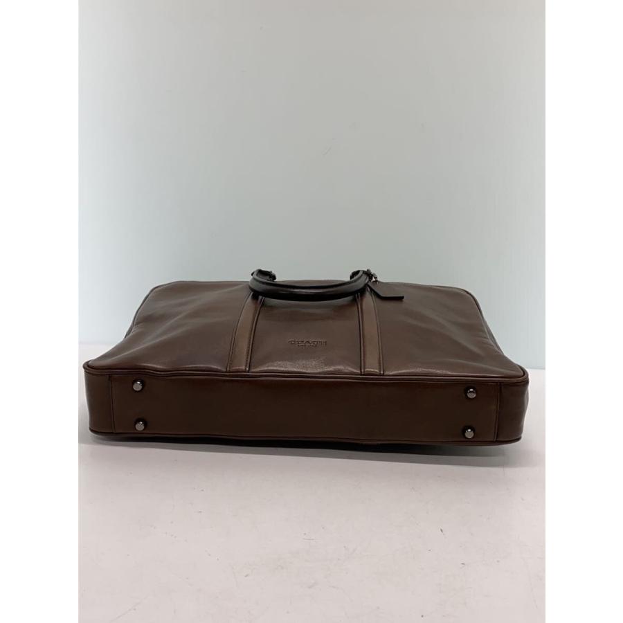 COACH◇オールドコーチ/ブリーフケース/レザー/BRW/無地 : セカンド