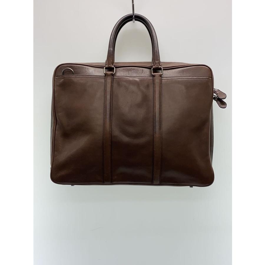 COACH◇オールドコーチ/ブリーフケース/レザー/BRW/無地 : セカンド