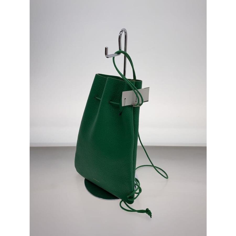 Hender Scheme◇ZACC/巾着/ショルダーバッグ/レザー/GRN : セカンド