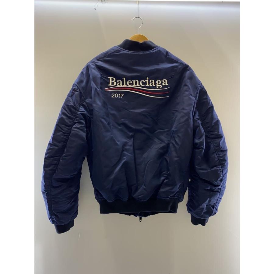 BALENCIAGA◇17AW/キャンペーンロゴ/ボンバージャケット/44/コットン