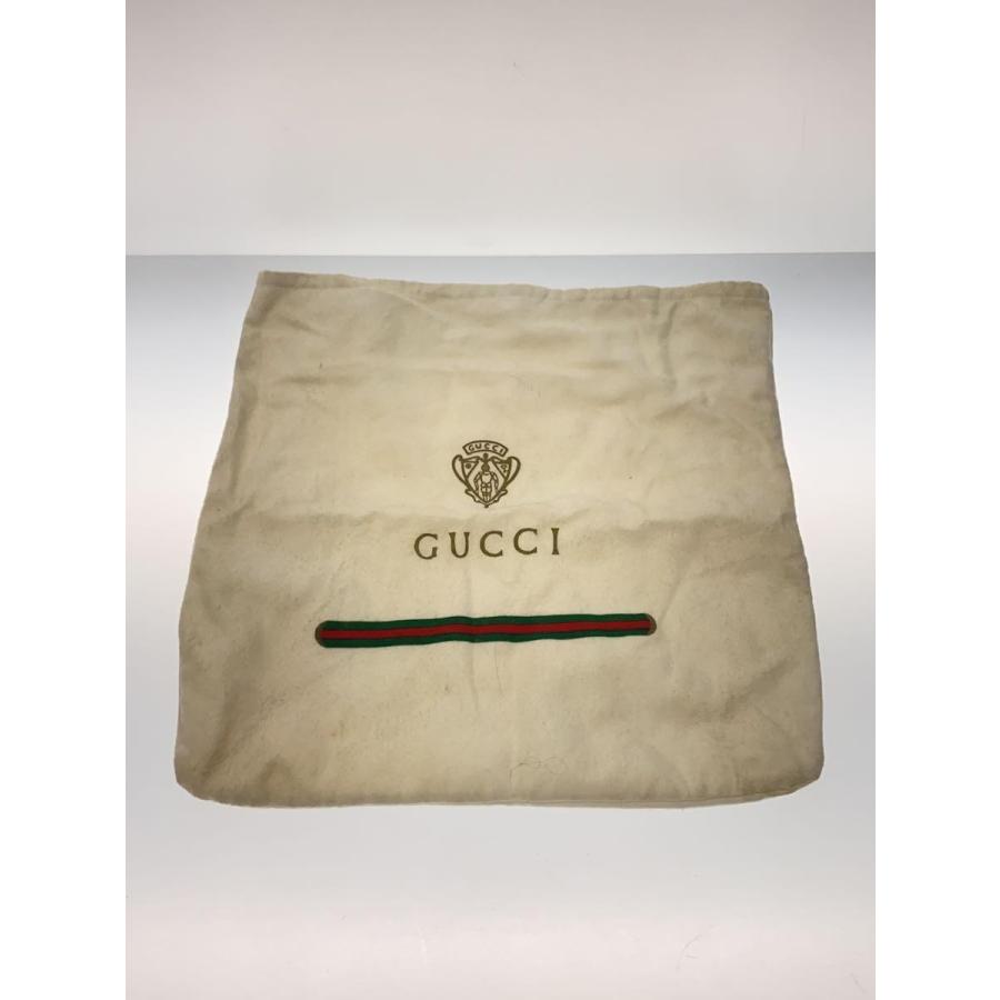 GUCCI◇オールドグッチ/ショルダーバッグ/キャンバス/レザー/NVY/GG