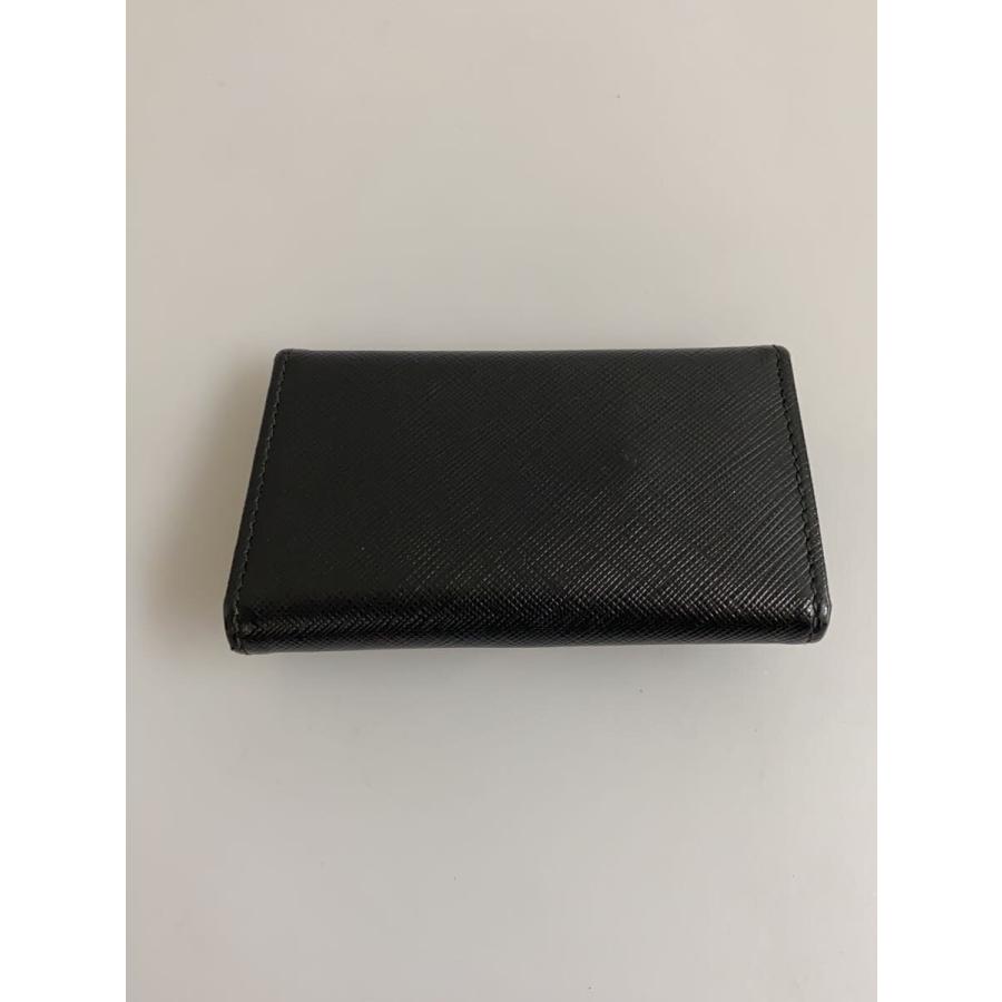 Salvatore Ferragamo◇キーケース/フェイクレザー/BLK/無地/メンズ