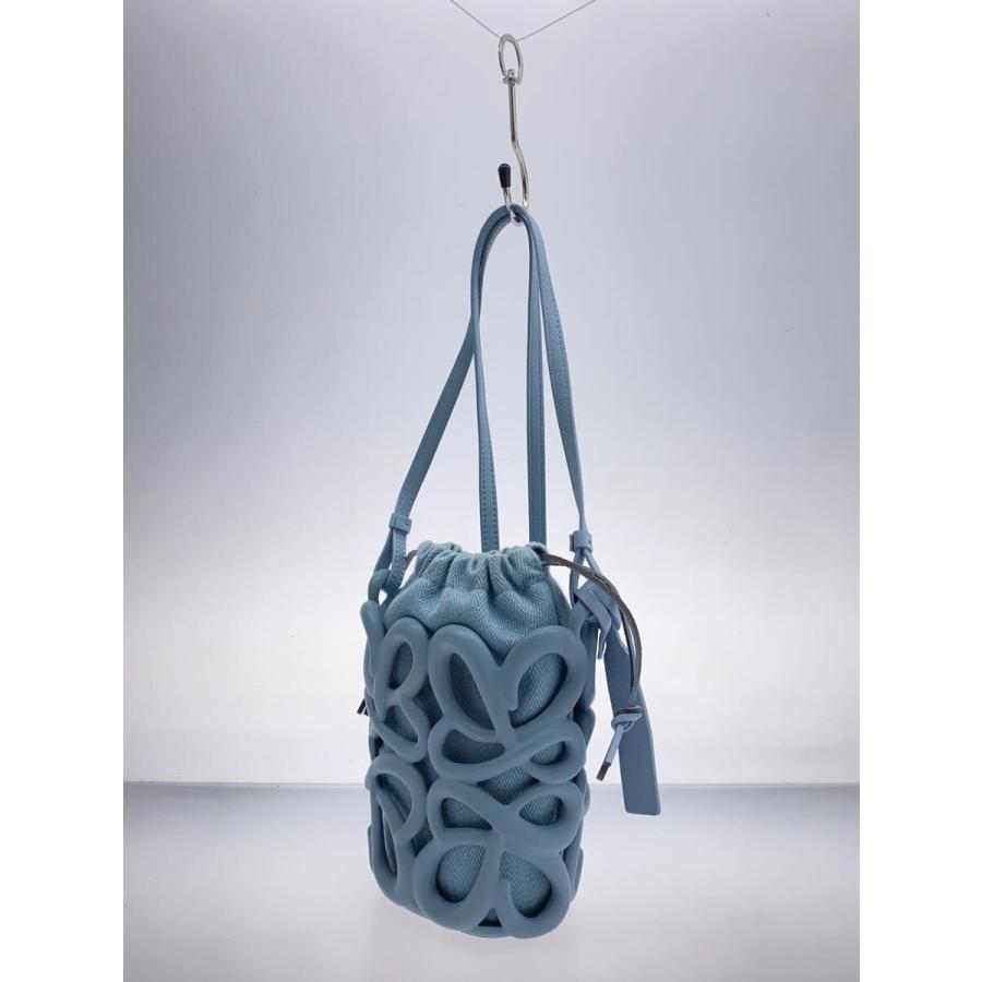 LOEWE◇アナグラムインフレーテッドポケットショルダーバッグ/--/BLU