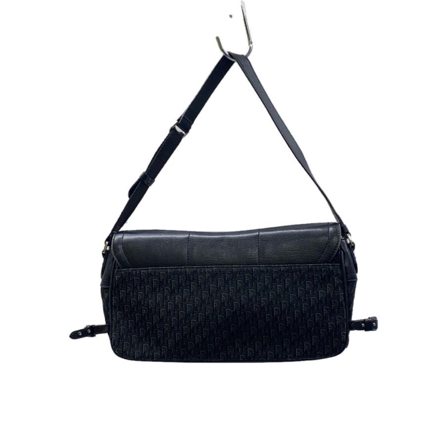 Christian Dior◇ストリートシック/ショルダーバッグ/レザー/BLK