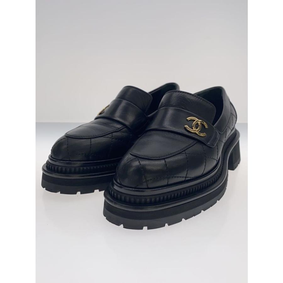 CHANEL◇ローファー/35/BLK/レザー/45074 : セカンドストリートYahoo