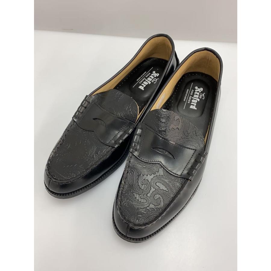 KENFORD◇EMBOSSED LOAFERS BLACK PAISLEY/ローファー/28cm/BLK/レザー