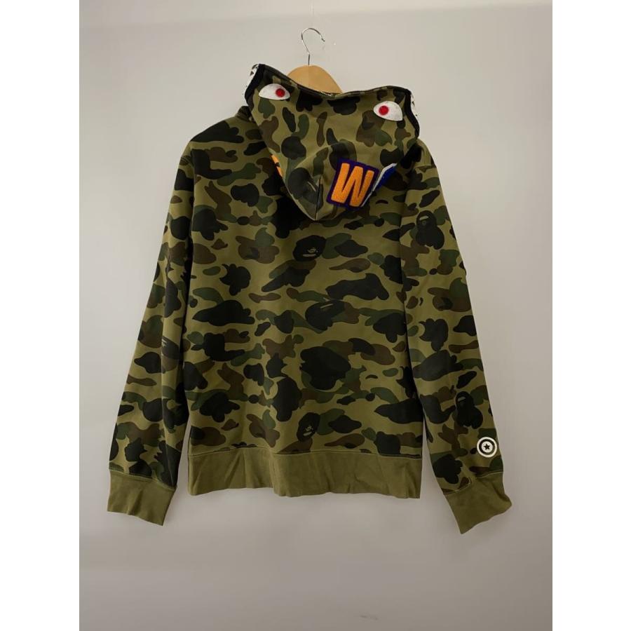 A BATHING APE◇シャークパーカー/GORE WINDSTOPPER/XL/コットン/GRN
