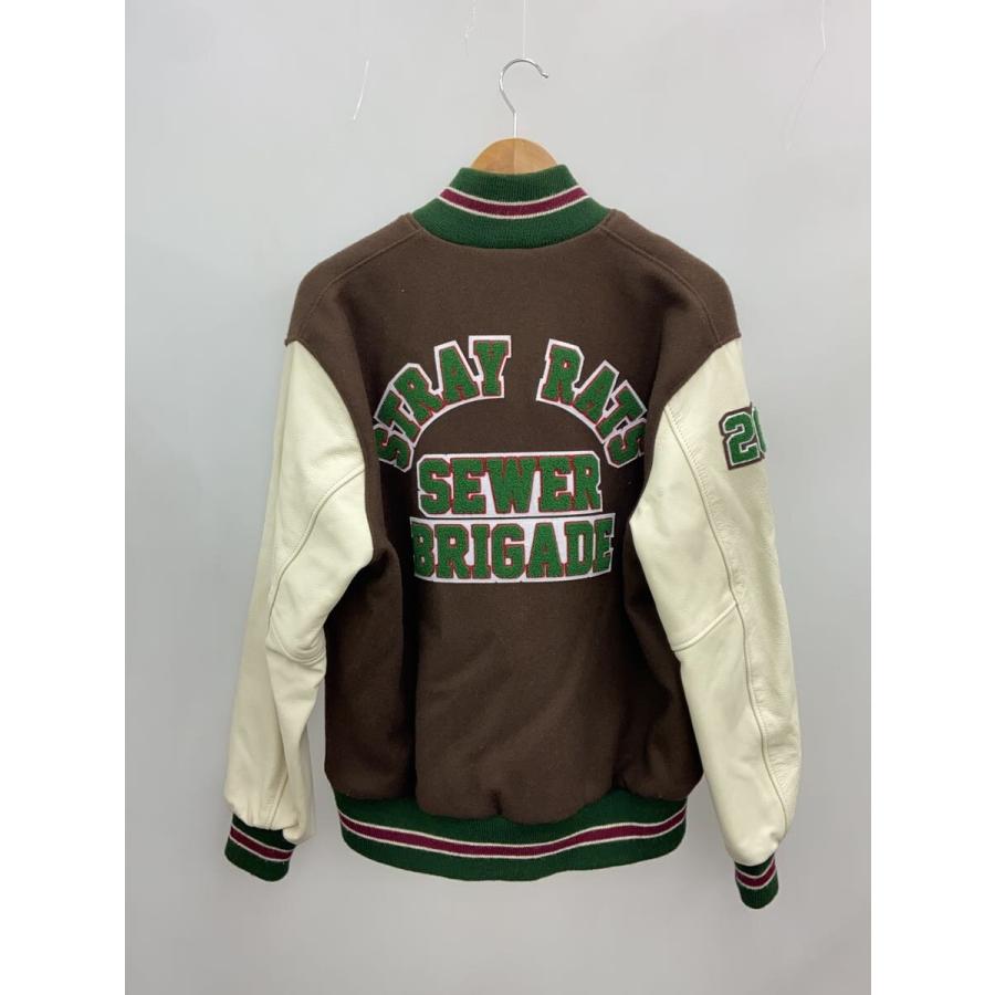 STRAY RATS◇スタジャン/M/ウール/BRW : セカンドストリートYahoo!店