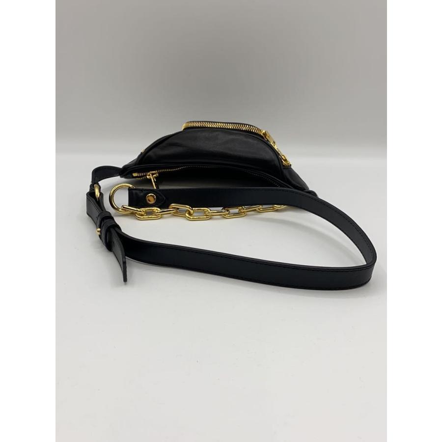 Alexander Wang◇ウエストバッグ/レザー/BLK/無地 : セカンド