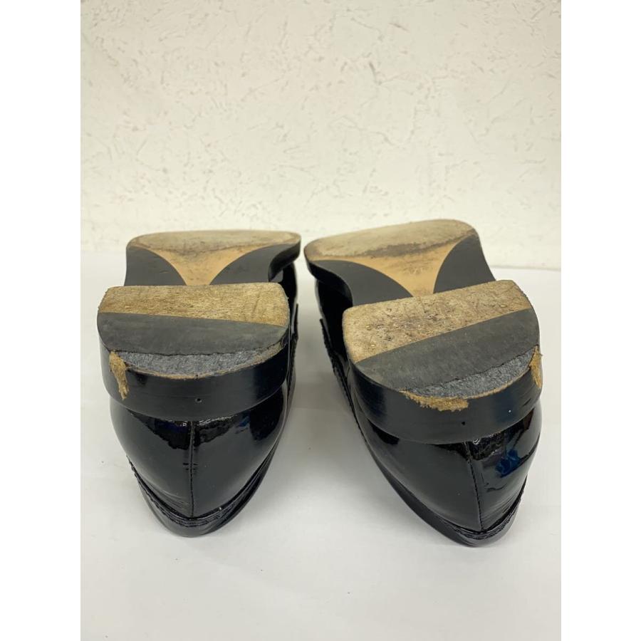 CHANEL◇ホースビットエナメルローファー/37/BLK/エナメル : セカンド