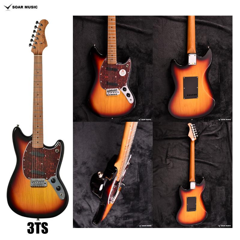 Bacchus BMS-1-RSM/M-TTPG べっ甲柄ピックガード 搭載 ムスタング