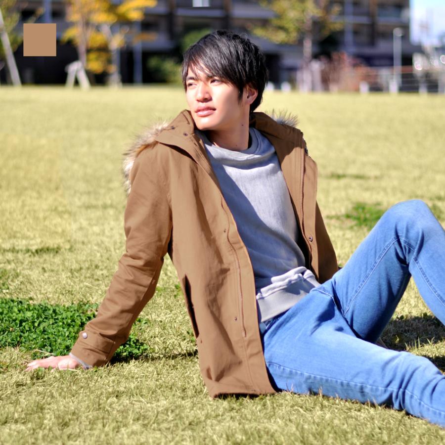 EVOLUTION（エボリューション） ファー付モッズコート スプリング