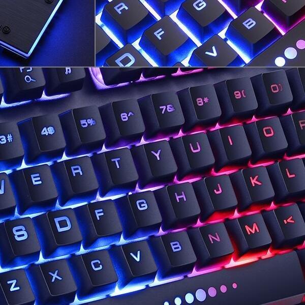 ゲーミングキーボード マウスセット 白 黒 有線 pc 安い コンバーター