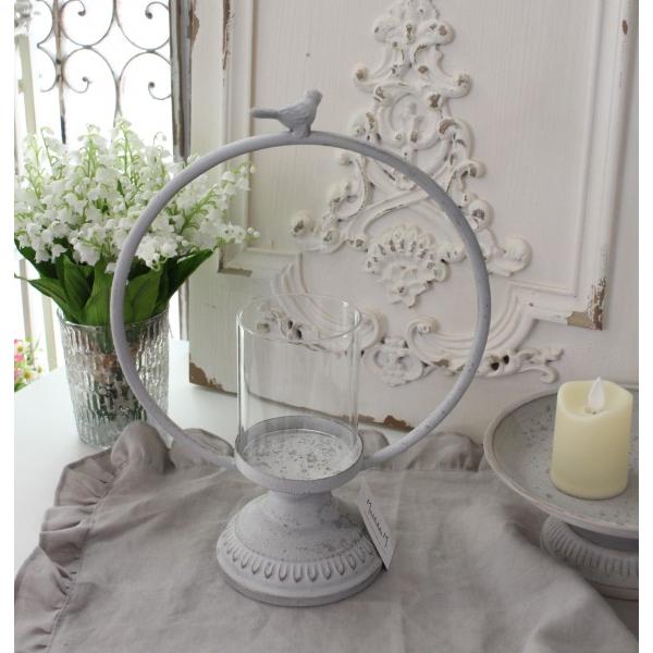 アイアン キャンドルホルダー グレー キャンドルスタンド シャビー