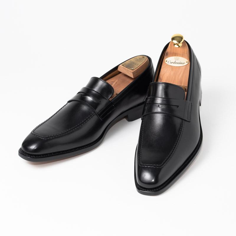 Berwick 1707（バーウィック） ブラックV字ステッチセミロングノーズ