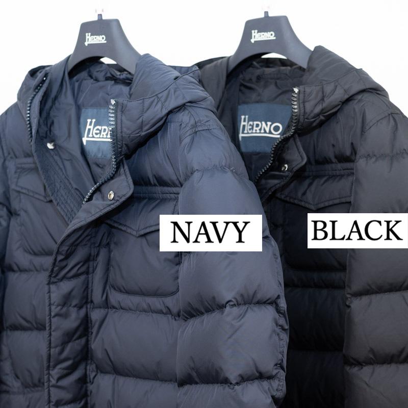 HERNO（ヘルノ） ネイビー フーデット 4ポケット POLAR-TECH ダウン