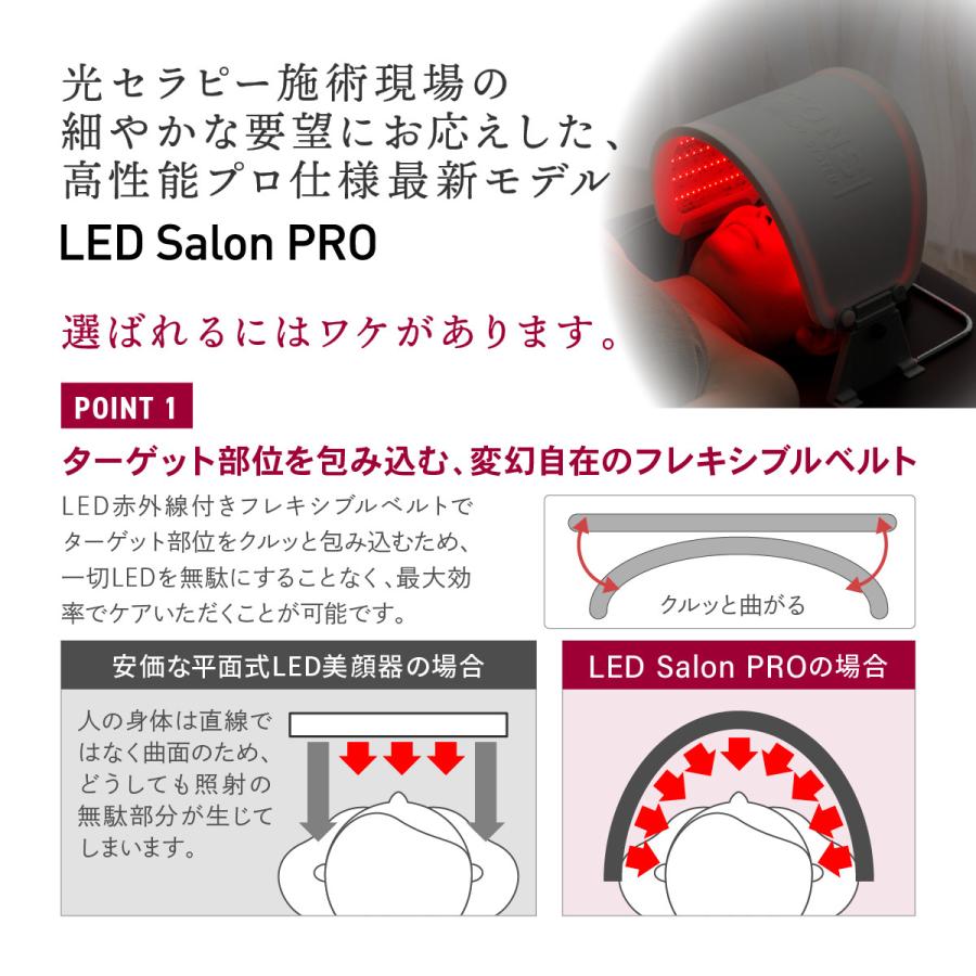 日本初の変幻自在フレキシブルベルトタイプ LED美顔器 【LED Salon PRO