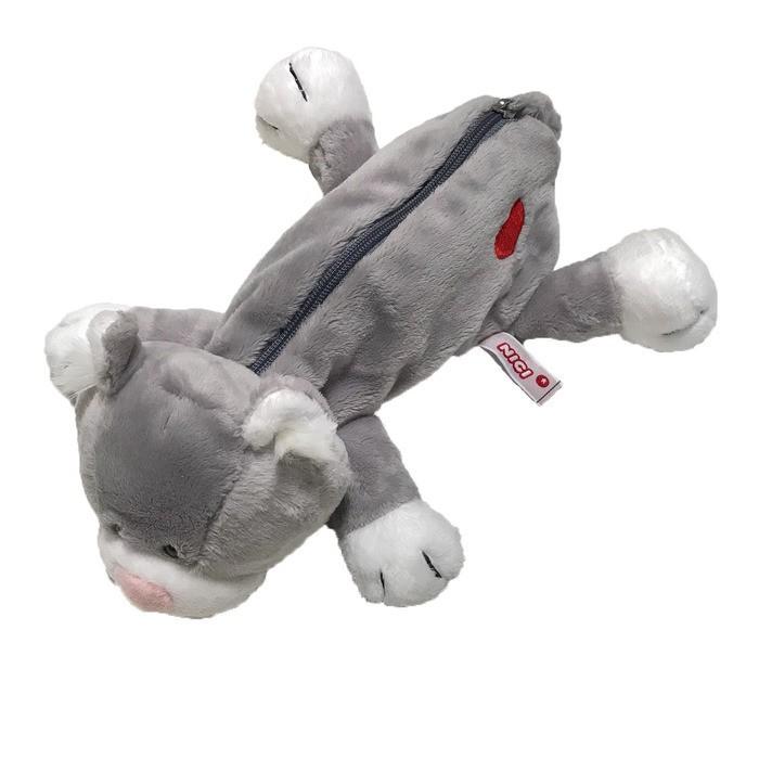 nici（ニキ） ペンケース グレーキャット 筆箱 フィギュアポーチ ペン