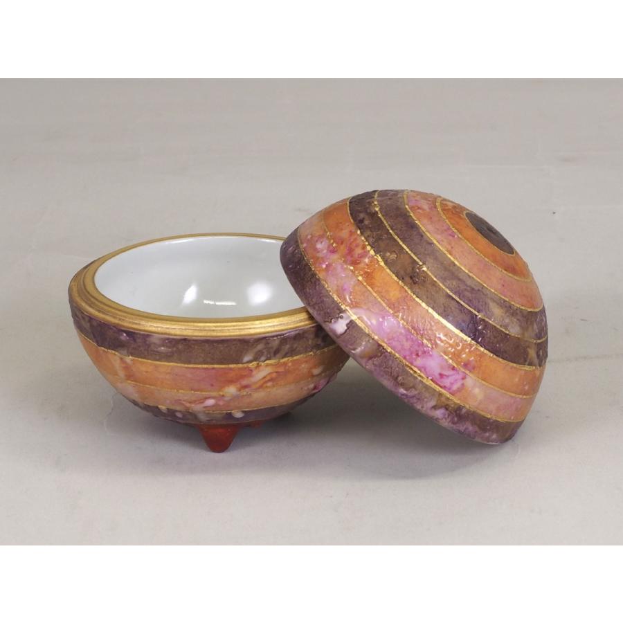 九谷焼 吉田幸央 毬筥 彩色金彩 紫 : 九谷焼 STYLeNCE スタイレンス