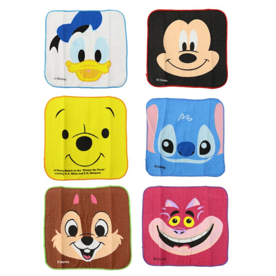 Disney（ディズニー） 【ネコポス可】ディズニー 顔柄ミニタオル
