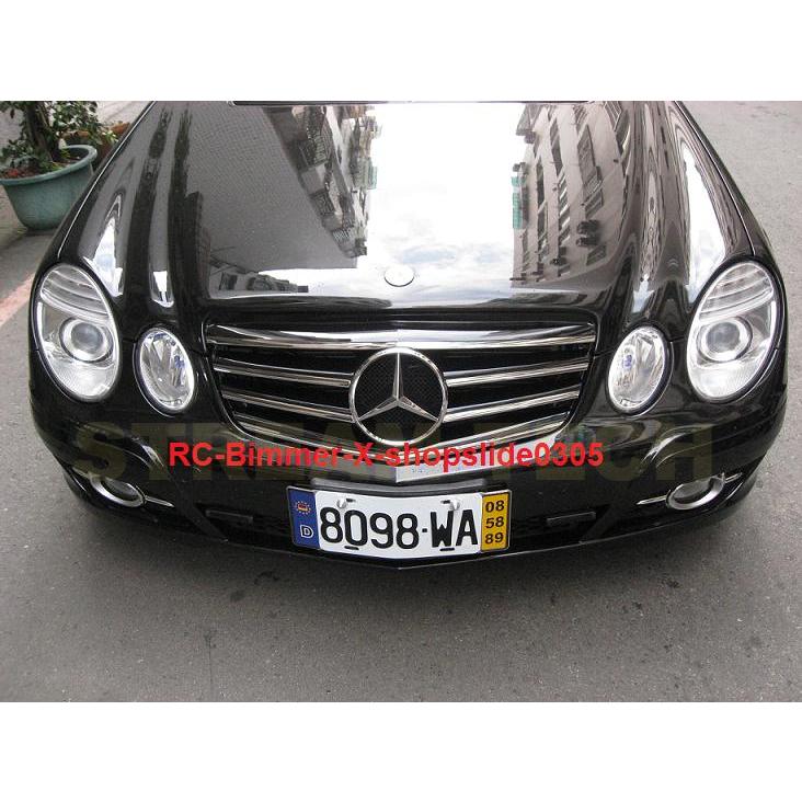 BENZ メルセデス ベンツ W211 Eクラス 後期用 メッキブラック センター