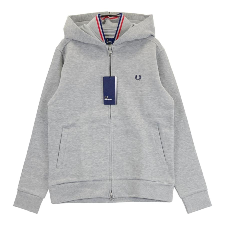 新品】FRED PERRY フレッドペリー F1567 ジップパーカー グレー系 XS