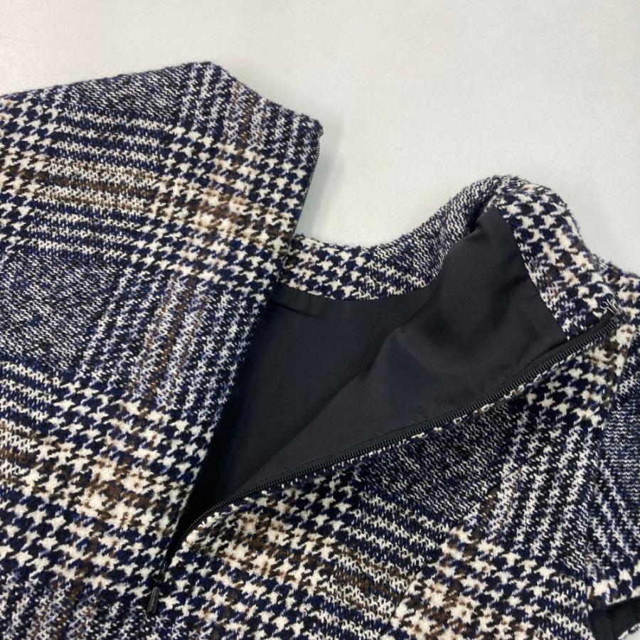 YOKO CHAN（ヨーコチャン） ワンピース チェック ネイビー系 38