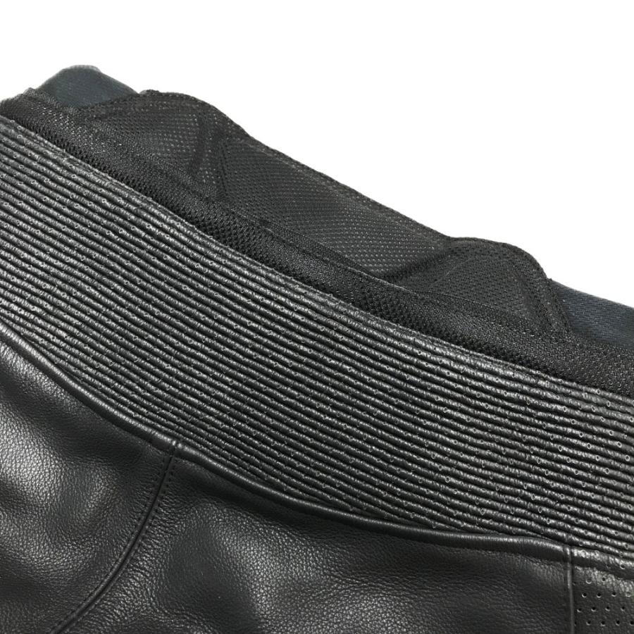 HYOD ヒョウドウ パンチングメッシュ レザーパンツ ブラック系 M