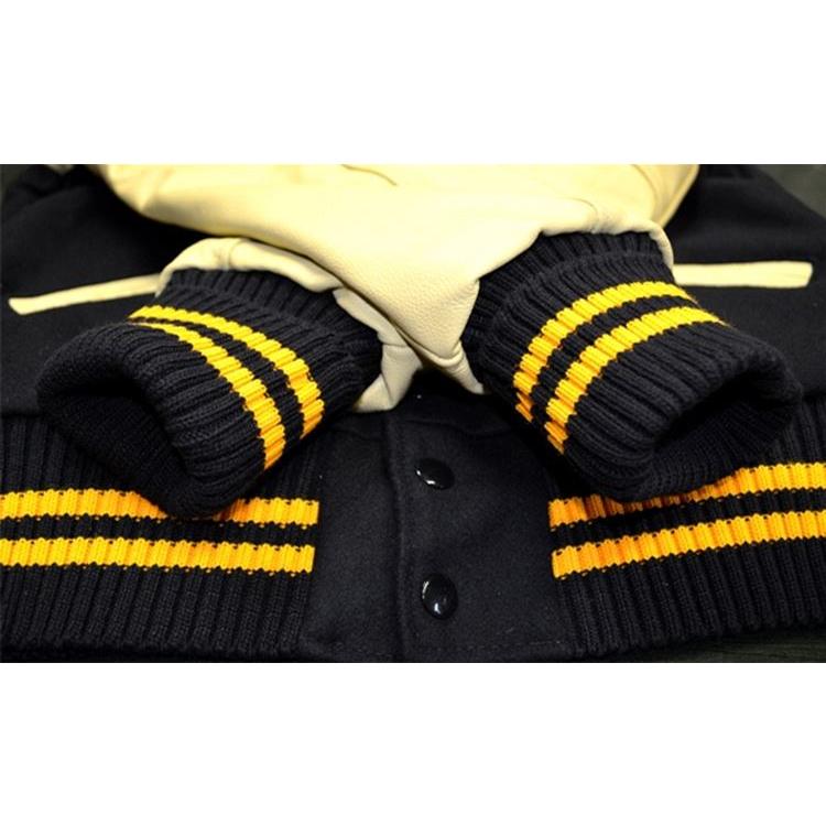 DeLong（デロング） ネイビー/ナチュラル 無地 スタジャン : stajum