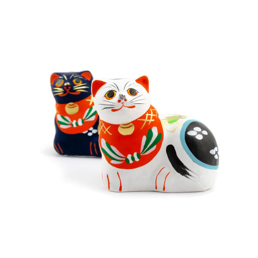 堤人形 つつみのおひなっこや 白猫 和のインテリア 土人形 伝統工芸