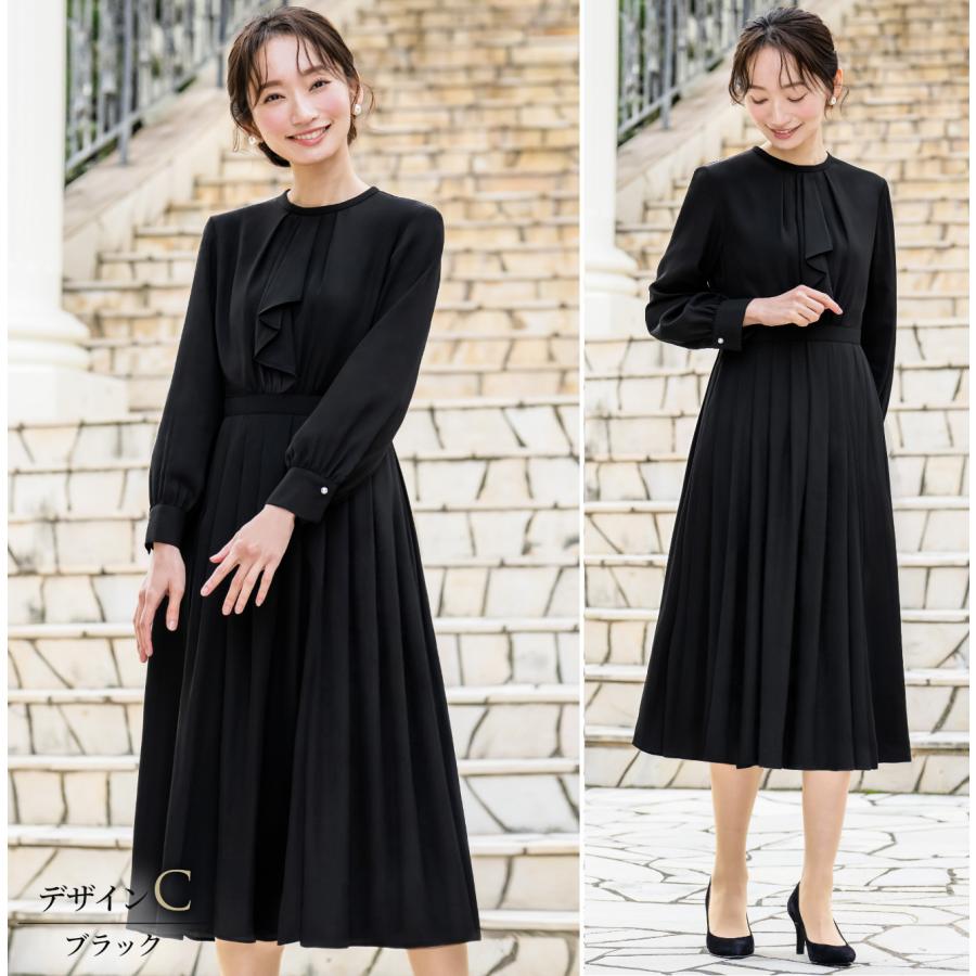 ワンピース レディース プリーツ フレア きれいめ 大人 ロング