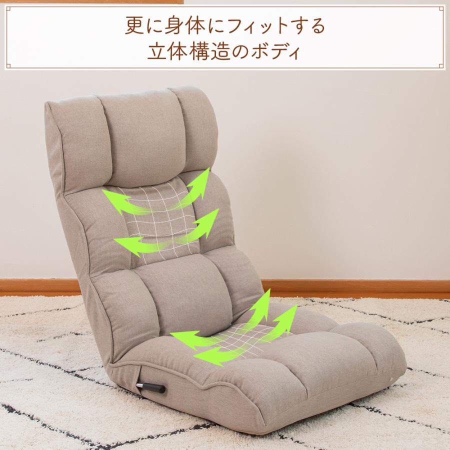 SUWALABO（スワラボ） 座椅子 answer(アンサー) ダブルクッションの腰