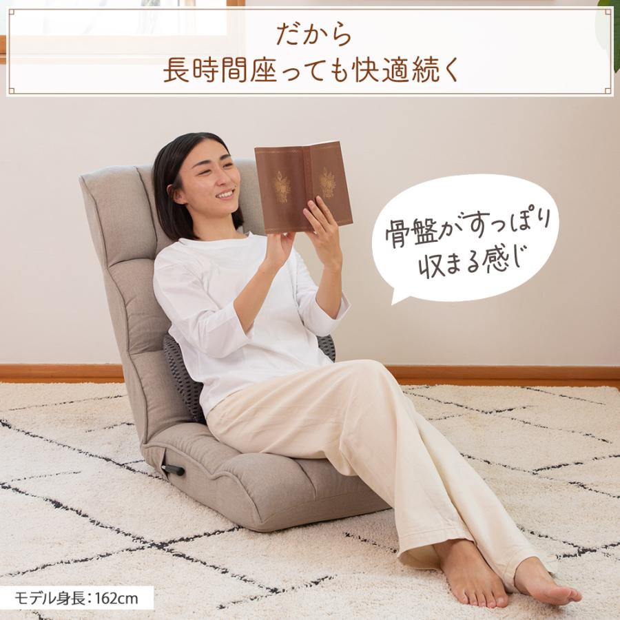 SUWALABO（スワラボ） 座椅子 answer(アンサー) ダブルクッションの腰