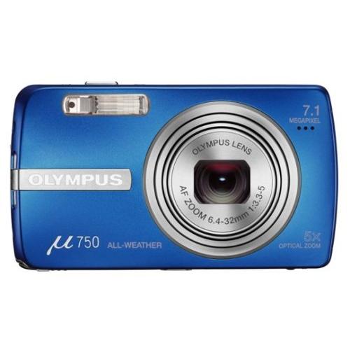 OLYMPUS デジタルカメラ μ750 スカイブルー μ-750 BLU : 中古