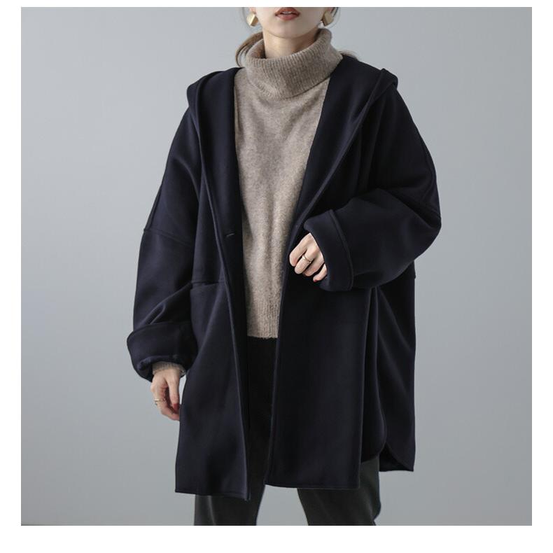 フード付きポンチョ コート ポンチョ 長袖 フード オーバーサイズ