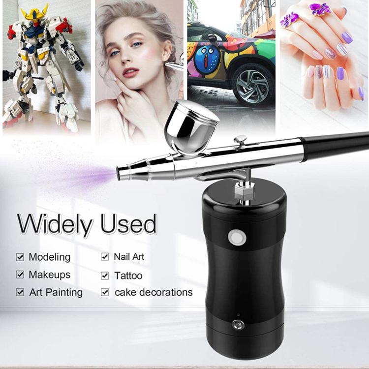 エアブラシ 充電式 ダブルアクション コンプレッサーセット USB充電式