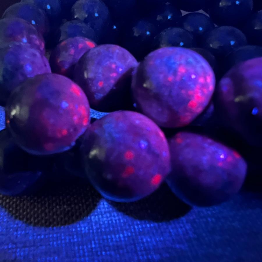 ルビーインカイヤナイト サファイア 14mm-14.5mm ブレスレット フック