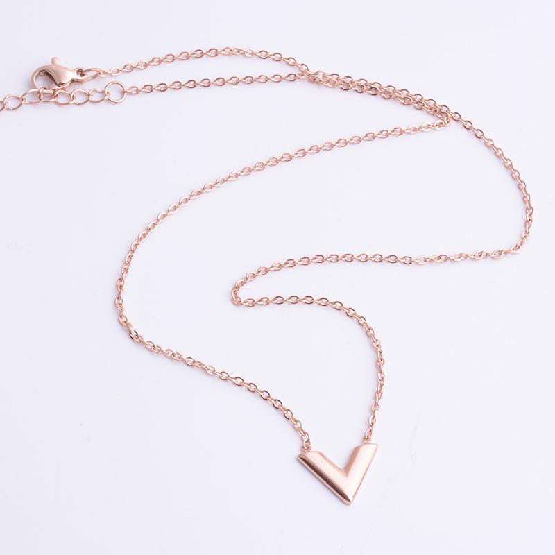 Vネックレス ステンレスネックレス ステンレスチェーン 金属アレルギー