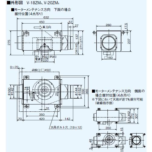 送料無料 三菱 中間取付形ダクトファン V-20ZM5 : スイスイマート