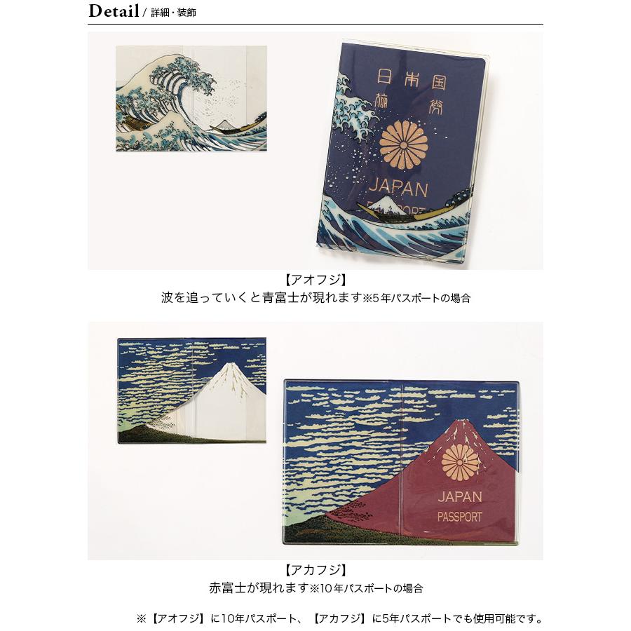 DETAIL（ディテール） パスポートケース 赤富士 青富士 世界遺産 世界