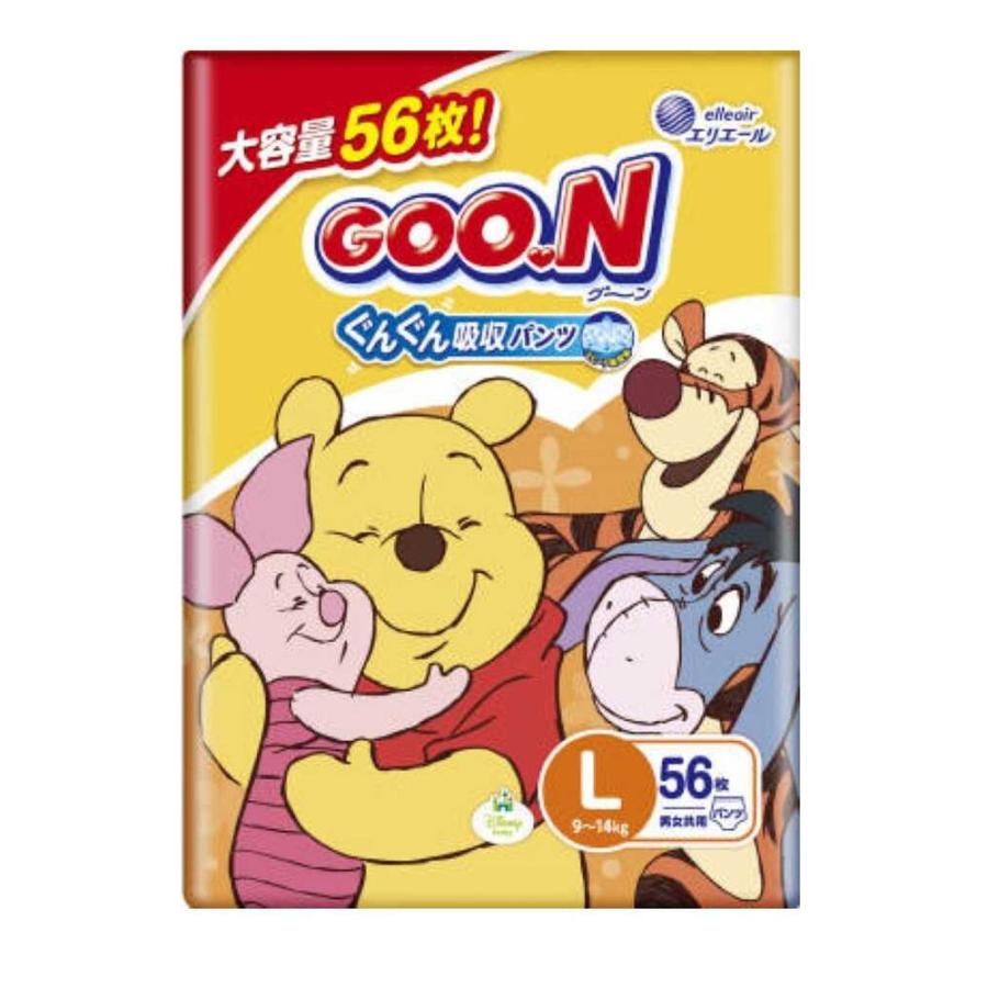 大王製紙 グーンぐんぐん吸収パンツ L 男女共用 56枚 【3個セット